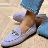 Geneviève - Chic Bow-Embellished Flat Shoes