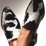 Becca - Cow Pattern Footwear
