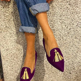 Portia - Bohemian Fringe Loafers