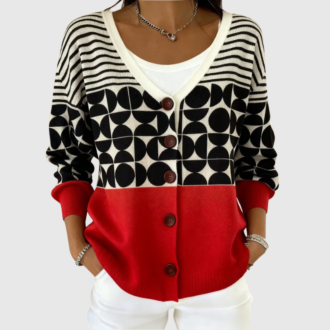 Noreen button-front knit cardigan for women | Ellie Dublin