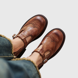 Elise | Classic Leather Mary Jane Shoes