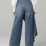 Maëlys | Denim Trousers with Tie Waist