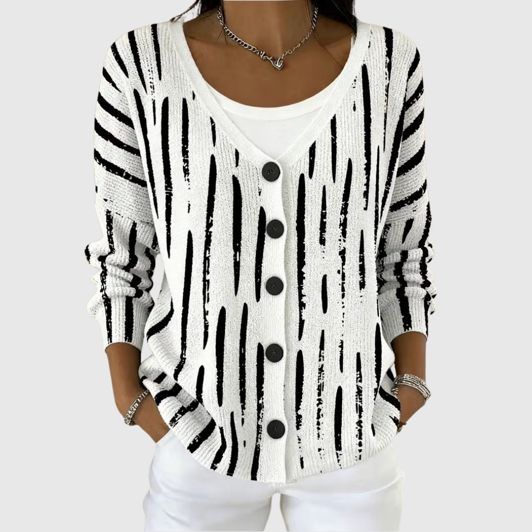 Blaithin button-front knit cardigan for women | Ellie Dublin