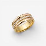 Sarah - Classic Vintage Ring Featuring Embedded Zirconia