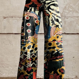 Béatrice | Flowing Bohemian Wide-Leg Trousers