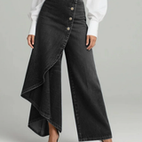 Maëlys | Denim Trousers with Tie Waist