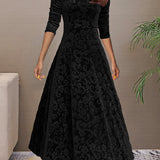 Sandrine | Velvet Elegance Dress for the Festive Season