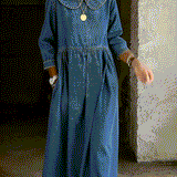 Manon | Denim Dress with Peter Pan Collar