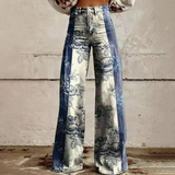 Pauline | Flowing Patterned Trousers