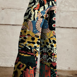 Béatrice | Flowing Bohemian Wide-Leg Trousers