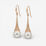 Classic Gold Pearl Earrings