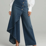 Maëlys | Denim Trousers with Tie Waist