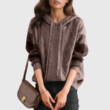 Julie | Cozy Cable Knit Hoodie