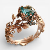 Eco-Friendly Green Crystal Ring