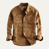 The Bellwood Men’s Vintage Canvas Cargo Shirt Jacket