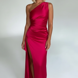 Graceful Satin Maxi Dress