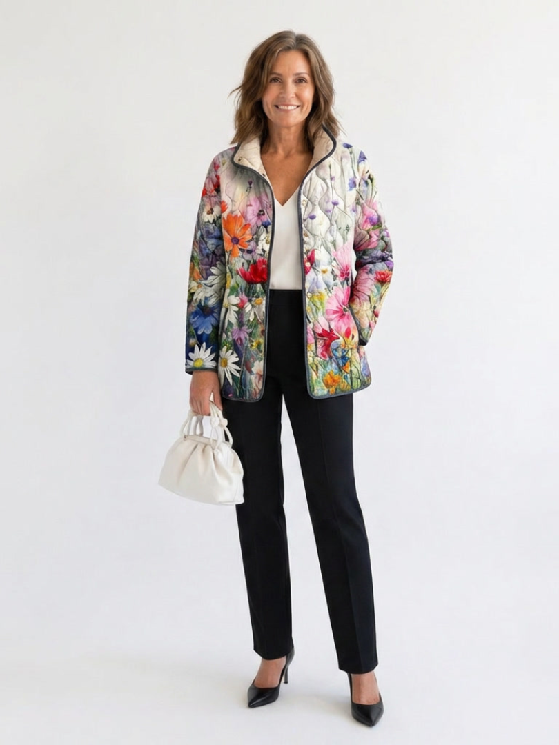 Eileen wildflower quilted jacket for women | Ellie Dublin