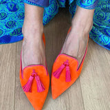 Portia - Bohemian Fringe Loafers