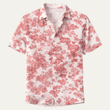 The Ironwood Hill Men’s Soft Tropical Coconut Print Hawaiian Beach Shirt