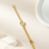 Iris® - Gold Timepiece with Braided Bracelet