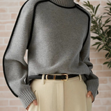 Women's Elegant High-Neck Sweater