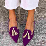 Portia - Bohemian Fringe Loafers