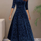 Sandrine | Velvet Elegance Dress for the Festive Season