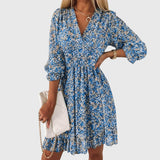 Christine | Floral Puff Sleeve Dress