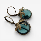 Antika Guld Dragonfly Stud Earrings