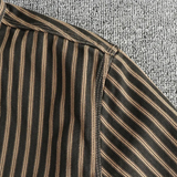 The Stratford Hill Men’s Retro Casual Button Up Striped Shirt