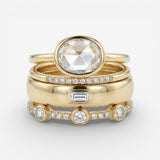 Lily - Classic Gold and Zirconia Ring Collection