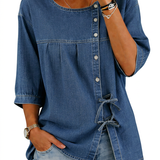 Colette | Vintage Loose Denim Blouse