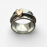 Melly - Silver Love Ring