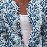 Floral print buttoned knit cardigan, alternative view | Ellie Dublin