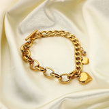 Francis – Elegant Gold Bracelet Featuring Oversized Round Links