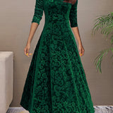 Sandrine | Velvet Elegance Dress for the Festive Season