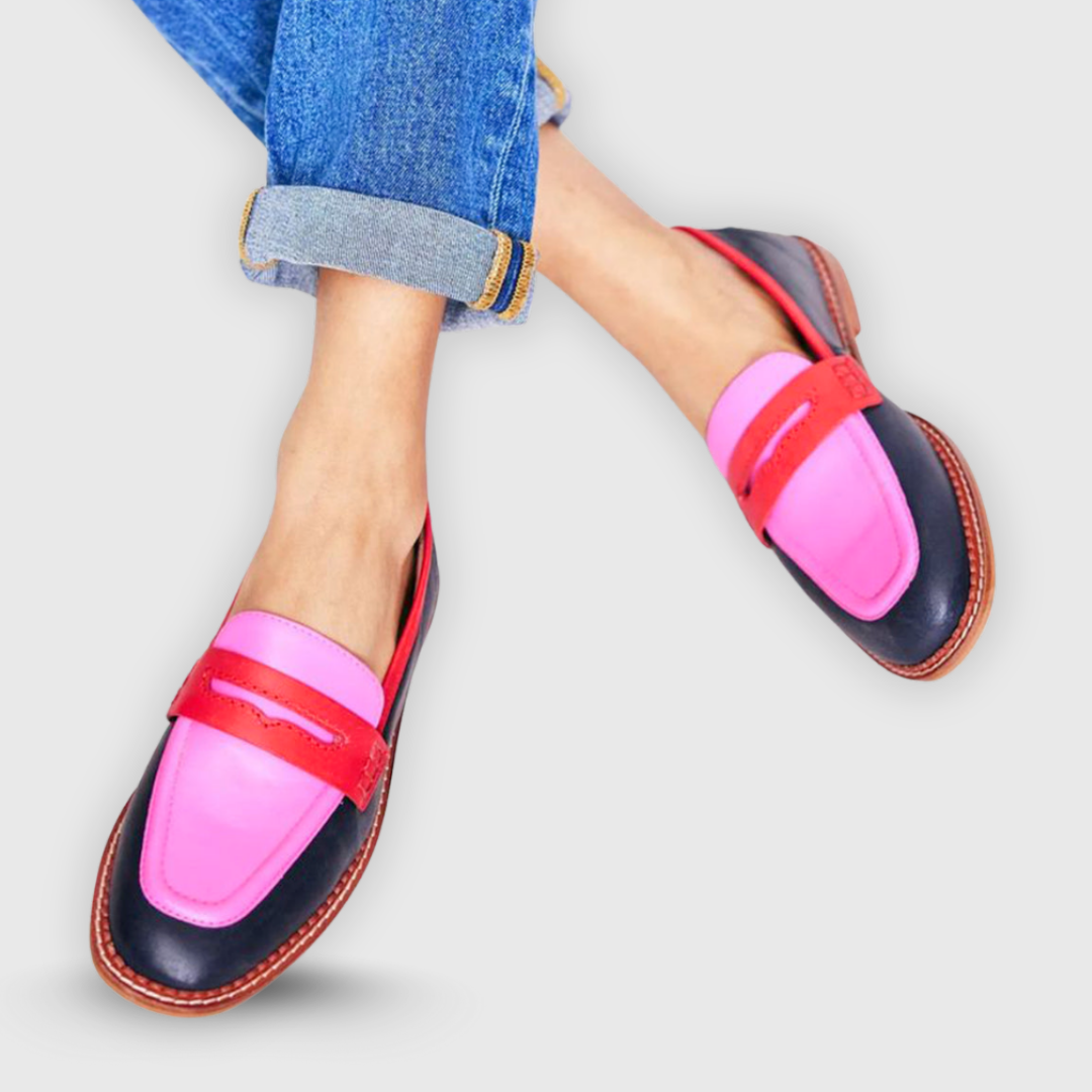 Doireann modern two-tone loafers for women | Ellie Dublin