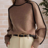 Women's Elegant High-Neck Sweater