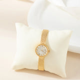 Iris® - Gold Timepiece with Braided Bracelet