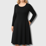 Julie | Classic Flared Long Sleeve Dress