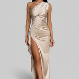 Graceful Satin Maxi Dress