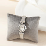 Iva® - Elegant Gold Watch with Woven Bracelet