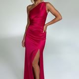 Graceful Satin Maxi Dress
