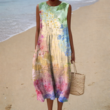 Laurine - Comfortable Sleeveless Summer Dress