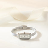 Elena® - Rectangular Dial Gold Watch