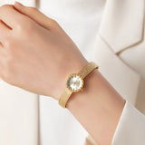 Iris® - Gold Timepiece with Braided Bracelet