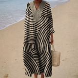 Lila - Flattering Printed Summer Dress