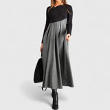 Jeanne | Elegant Long Sleeve Maxi Dress