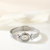 Iva® - Elegant Gold Watch with Woven Bracelet