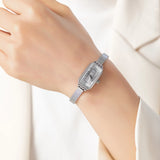 Elena® - Rectangular Dial Gold Watch